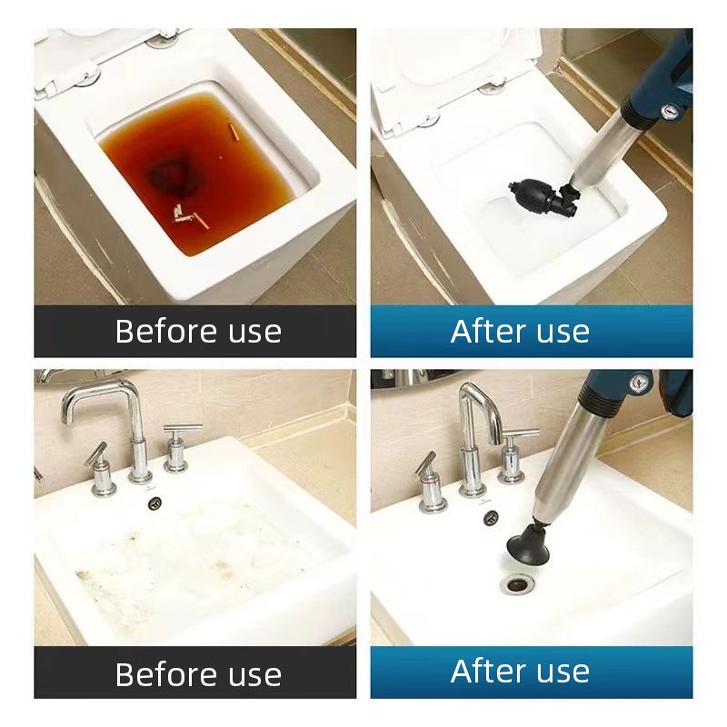 Elektrische Kanalbaggerwerkzeuge Air Drain Blaster Gun Hochdruck-Luftabflussreiniger für Verstopfungsentfernung