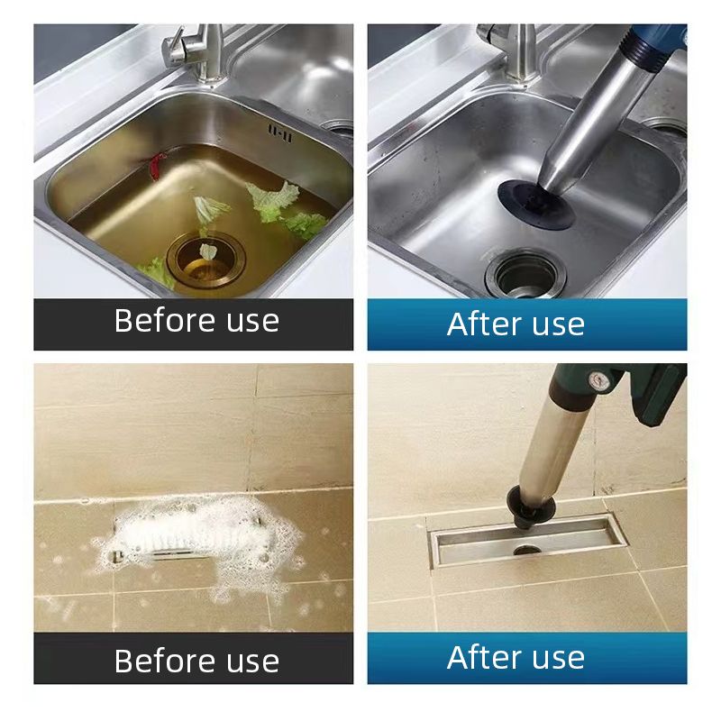 Elektrische Kanalbaggerwerkzeuge Air Drain Blaster Gun Hochdruck-Luftabflussreiniger für Verstopfungsentfernung