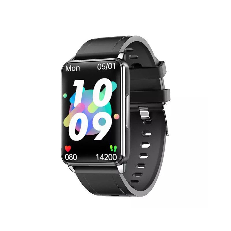 EP02 Blutzucker-Zucker-Smartwatch EKG  PPG HRV-Herzfrequenztemperatur 1,57 "HD wasserdichtes Smart-Armband-Band Fitness-Tracker