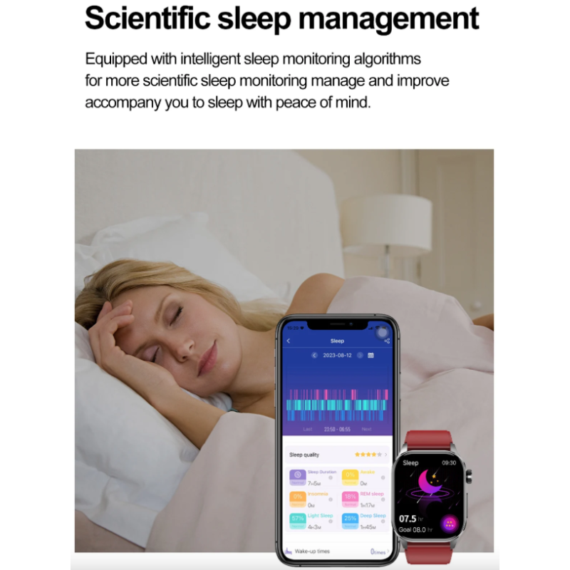 E580 Smartwatch: Blutzucker, EKG, Herzfrequenz, Blutdruck - IP68 Gesundheitsuhr