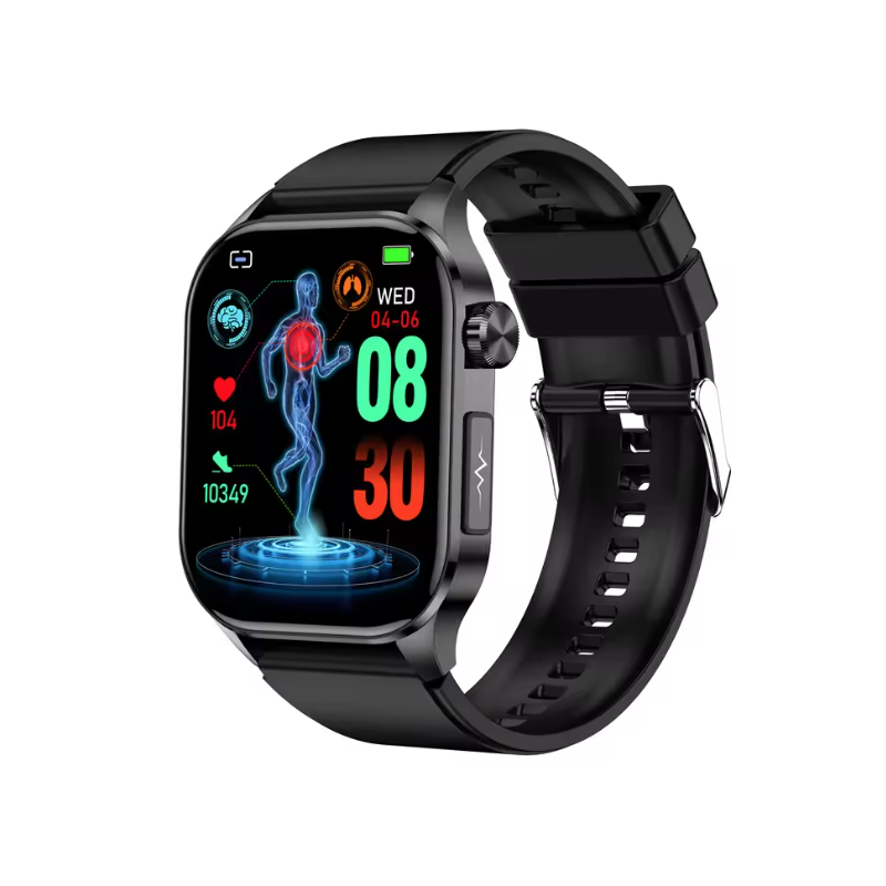 E580 Smartwatch: Blutzucker, EKG, Herzfrequenz, Blutdruck - IP68 Gesundheitsuhr