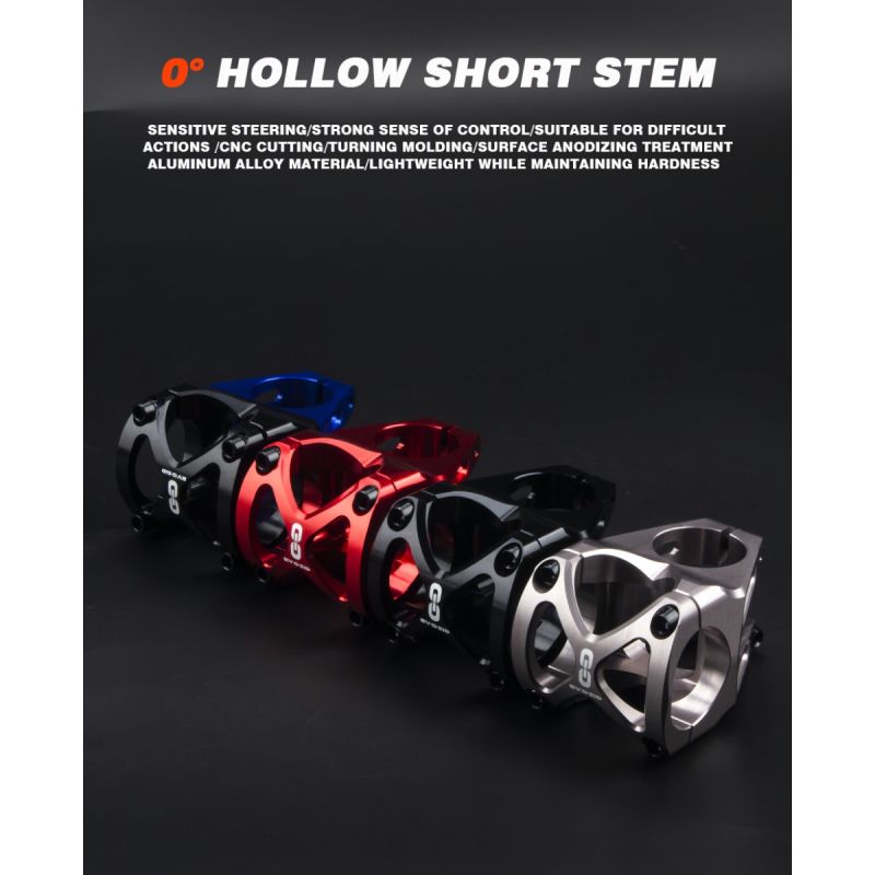 EVOSID Mountainbike Vorbau 31,6mm Leichtgewicht Aluminiumlegierung Rennrad Verstellbarer Vorbau Schwarz