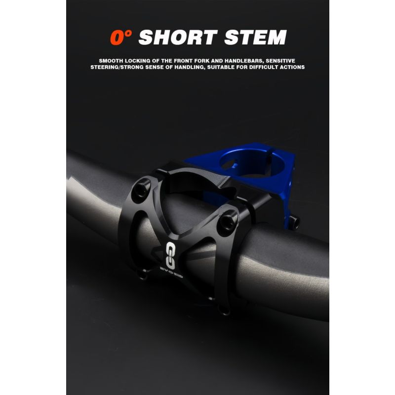 EVOSID Mountainbike Vorbau 31,6mm Leichtgewicht Aluminiumlegierung Rennrad Verstellbarer Vorbau Schwarz