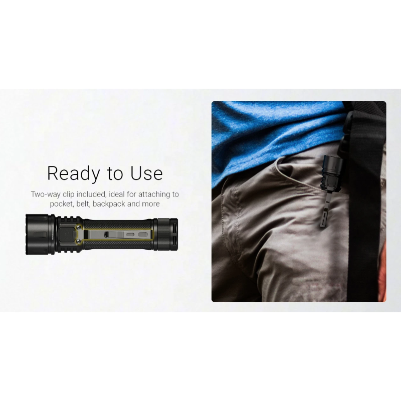 Nitecore EX7 Taschenlampe 6000 Lumen | Extrem Hell & USB-C Wiederaufladbar für Outdoor, Suche