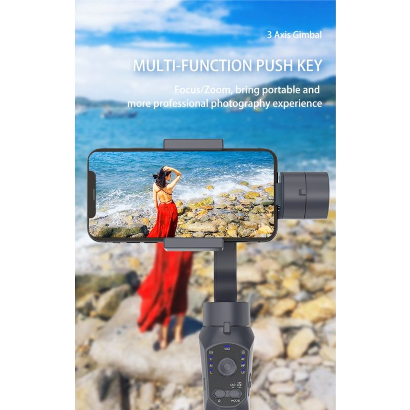 F10 Pro Stabilisator Benutzerfreundlicher 3-Achsen-Gimbal für fesselnde Vlogs und Fotografie mit Android & iPhone