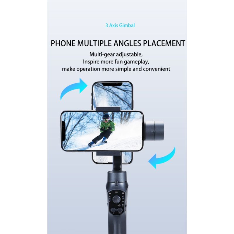 F10 Pro Stabilisator Benutzerfreundlicher 3-Achsen-Gimbal für fesselnde Vlogs und Fotografie mit Android & iPhone