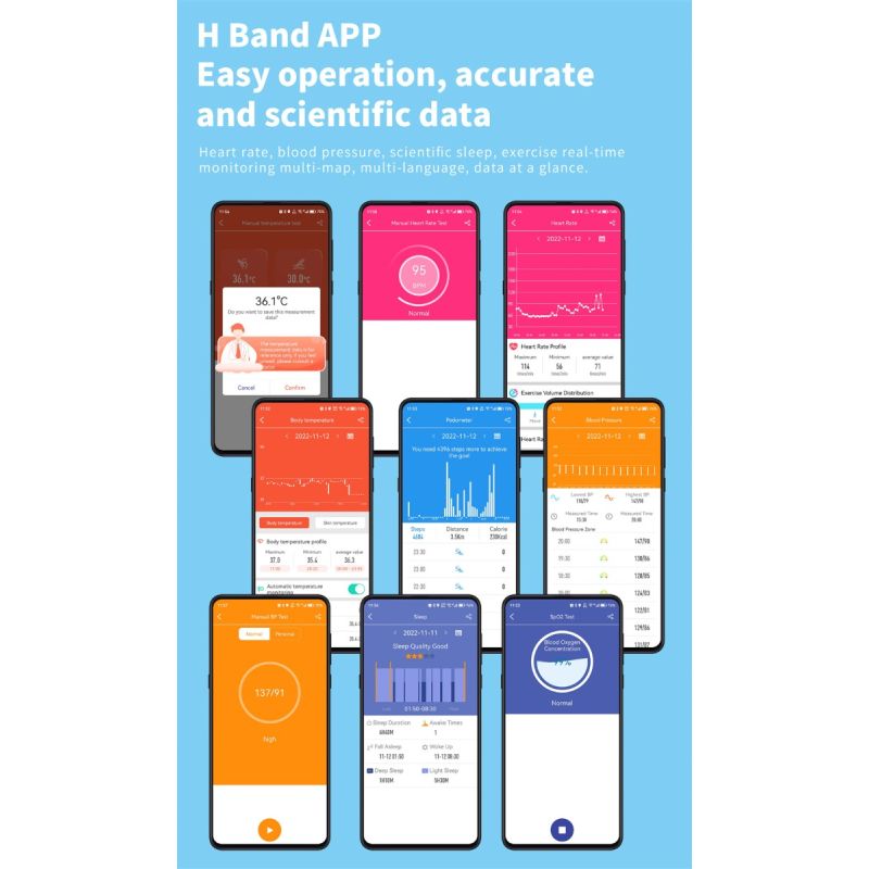 F57L Blutzucker Smartwatch Blutdruck Herzfrequenz Sport Gesundheitsuhr Fitness Tracker Android iOS IP67 Blut Glukose