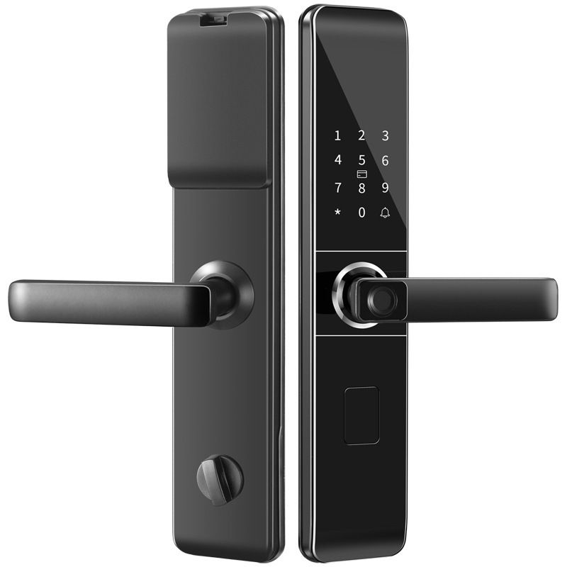 Elektronisches biometrisches Türschloss mit schlüssellosem Zugang und modernem Design für Ihre Haussicherheit