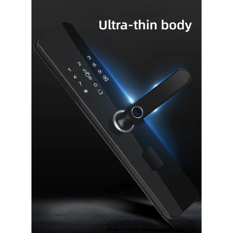 Elektronisches biometrisches Türschloss mit schlüssellosem Zugang und modernem Design für Ihre Haussicherheit