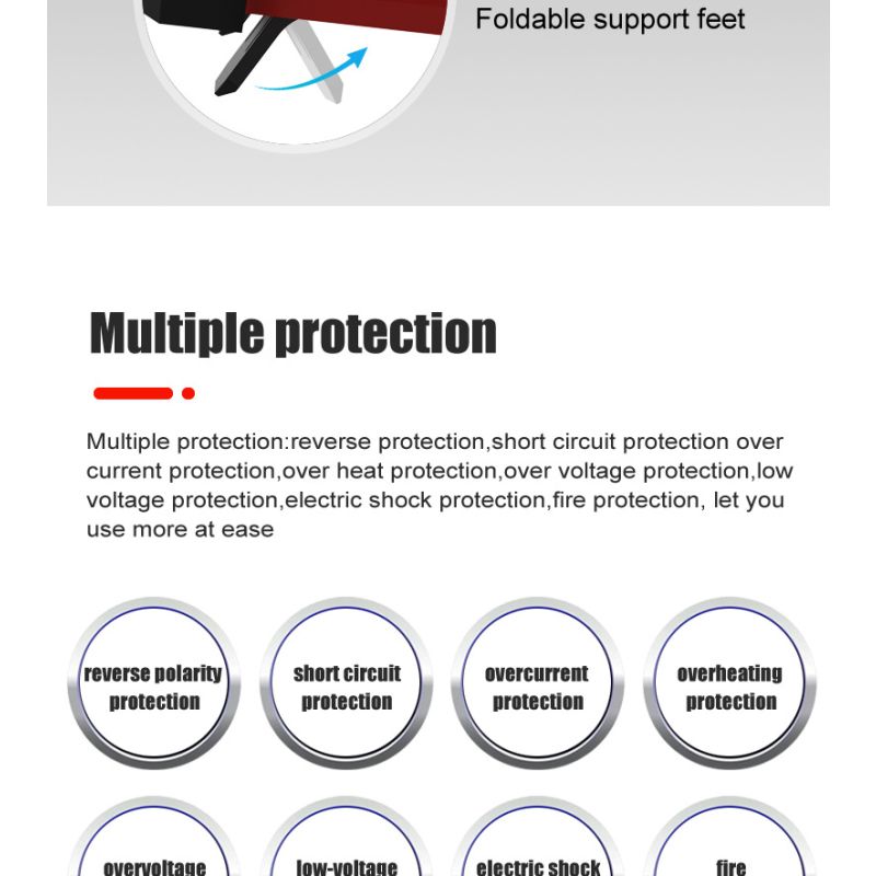 FOXSUR 20A Tragbares Autobatterieladegerät 12V 24V AGM LiFePO4 mit CPU 7-Stufige Ladefunktion Zuverlässige Leistung