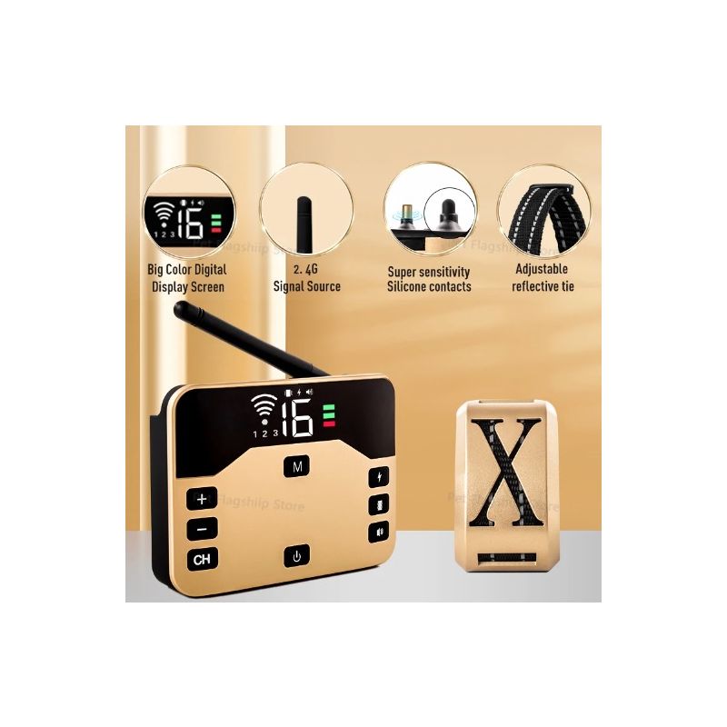 Kabelloser Elektronischer Hundezaun Elektroschocker Trainingshalsband 2-in-1 Haustiergerät für Haustiersicherheit