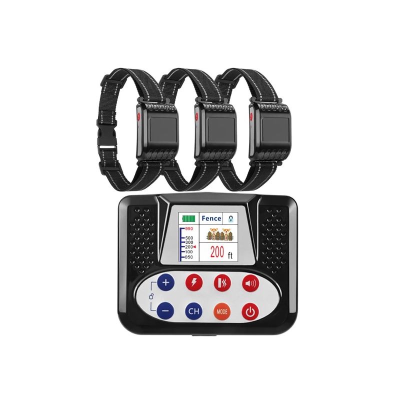 Pet Drahtloser Elektronischer Zaun mit Farbbildschirm Hundetrainer Sicheres Hundetraining Gerät für Haustiere