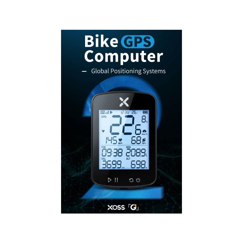XOSS G+ G2 Fahrradcomputer GPS-Generation kabelloser Tachometer Tracker für datengetriebenes Radfahren wasserdicht