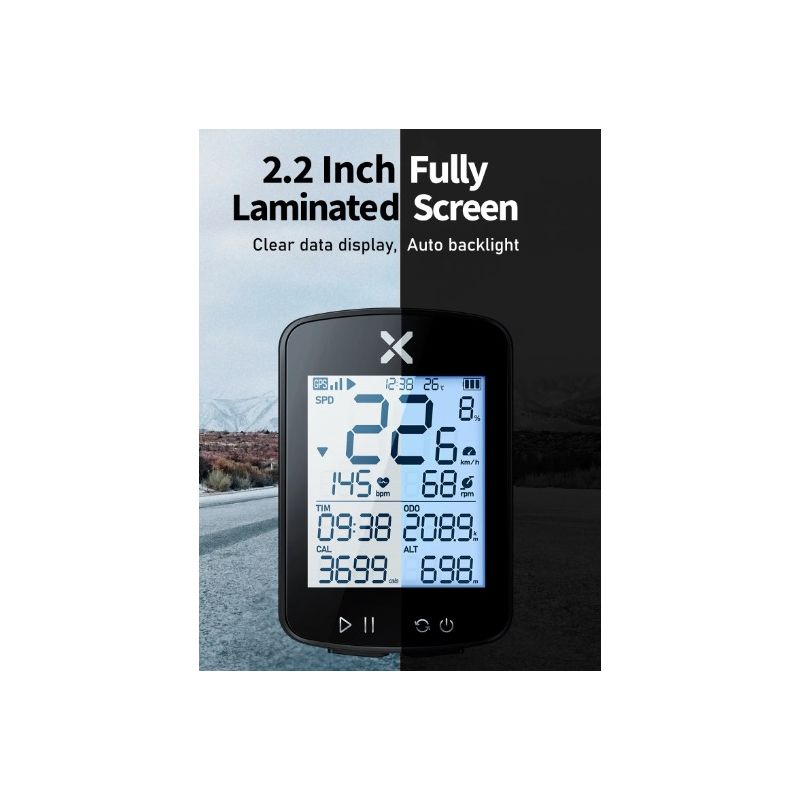 XOSS G+ G2 Fahrradcomputer GPS-Generation kabelloser Tachometer Tracker für datengetriebenes Radfahren wasserdicht