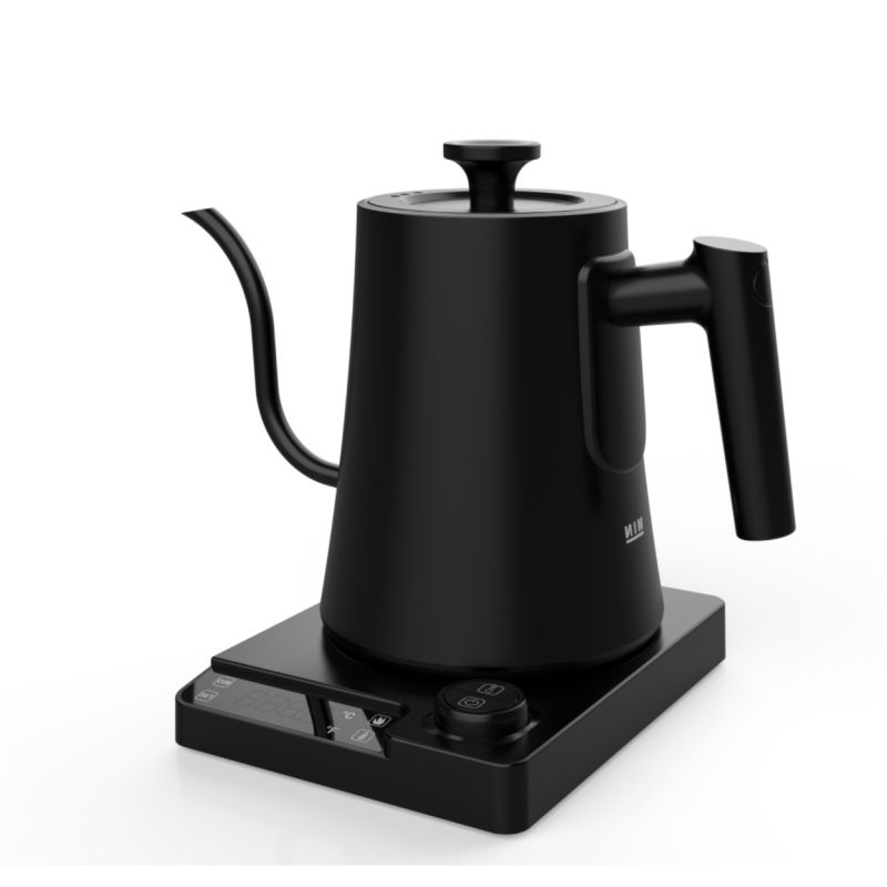 Elektrischer Schwanenhals-Wasserkocher 1200 Watt mit Echtzeit-Temperaturregelung für perfekte Tee- und Kaffeezubereitung