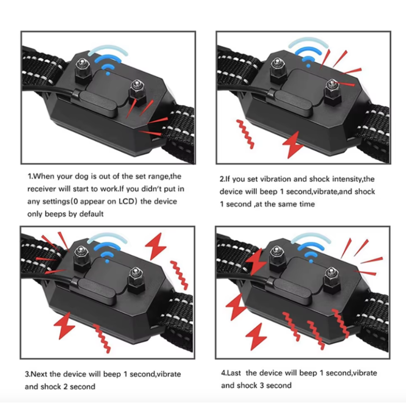 GPS Drahtloser Hundezaun Kabelloser Haustierzaun Hunde Sicherheit mit Einstellbarer Warnstärke bis 3300 Fuß