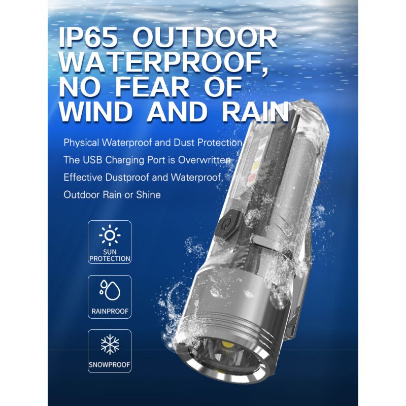 GT13 TIKI USB-wiederaufladbares Mini Schlüsselanhänger Licht 1000 Lumen für urbane und Outdoor Abenteuer