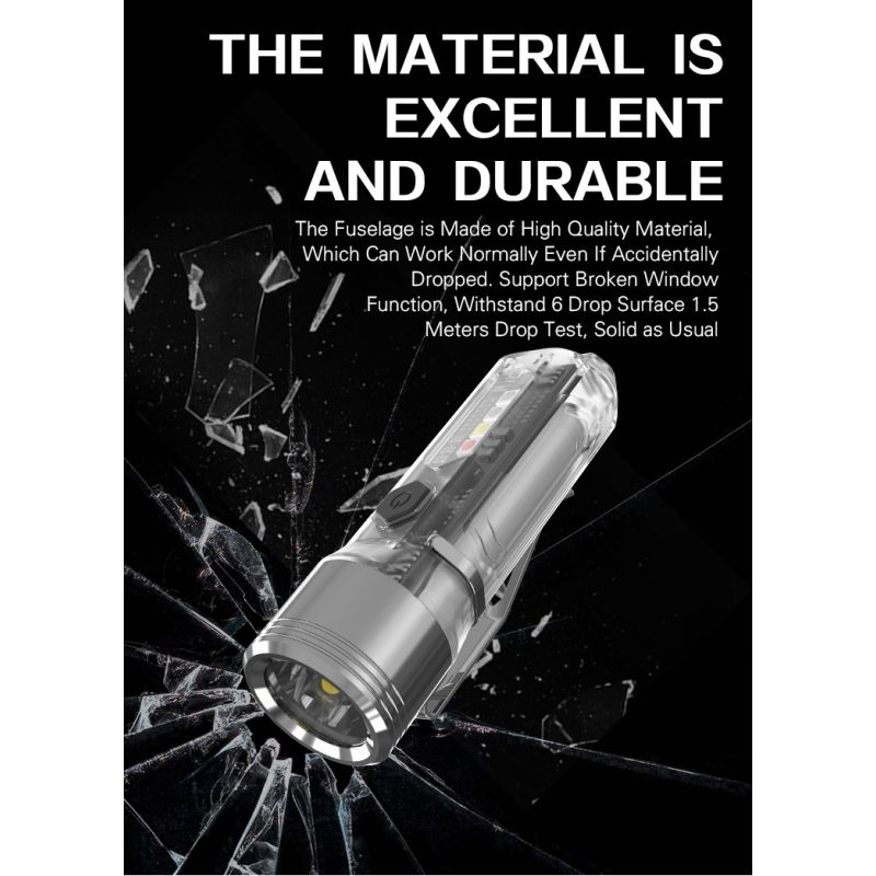 GT13 TIKI USB-wiederaufladbares Mini Schlüsselanhänger Licht 1000 Lumen für urbane und Outdoor Abenteuer