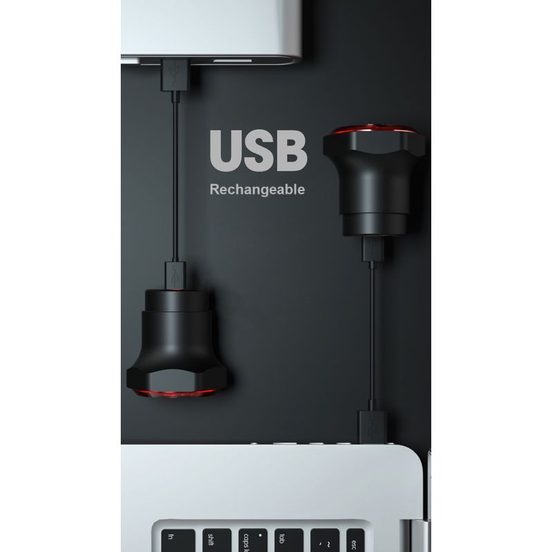 Smart Fahrrad Rücklicht Super Eins LED Sicherheitslicht IPX6 Wasserdicht mit Auto Start Stopp und Bremslicht