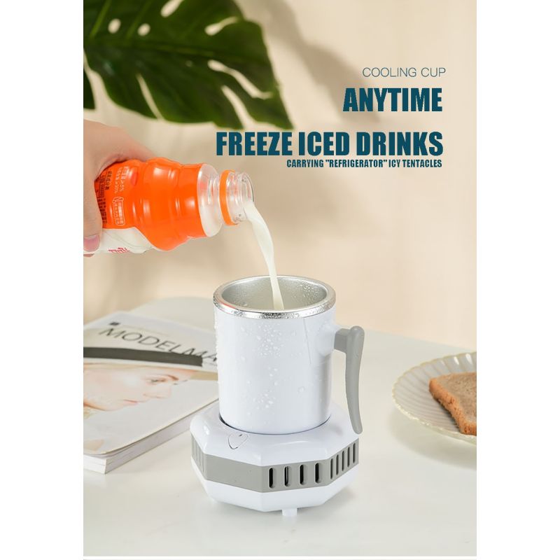 Tragbarer Kühlschrank Elektrischer Getränkekühler Sommer Getränkekessel mit schneller Temperaturreduktion