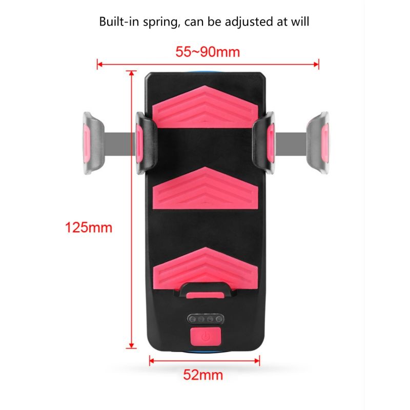 Multifunktionales 4 in 1 Fahrradlicht 800 Lumen mit Fahrradhorn Telefonhalter Powerbank Fahrrad Zubehör
