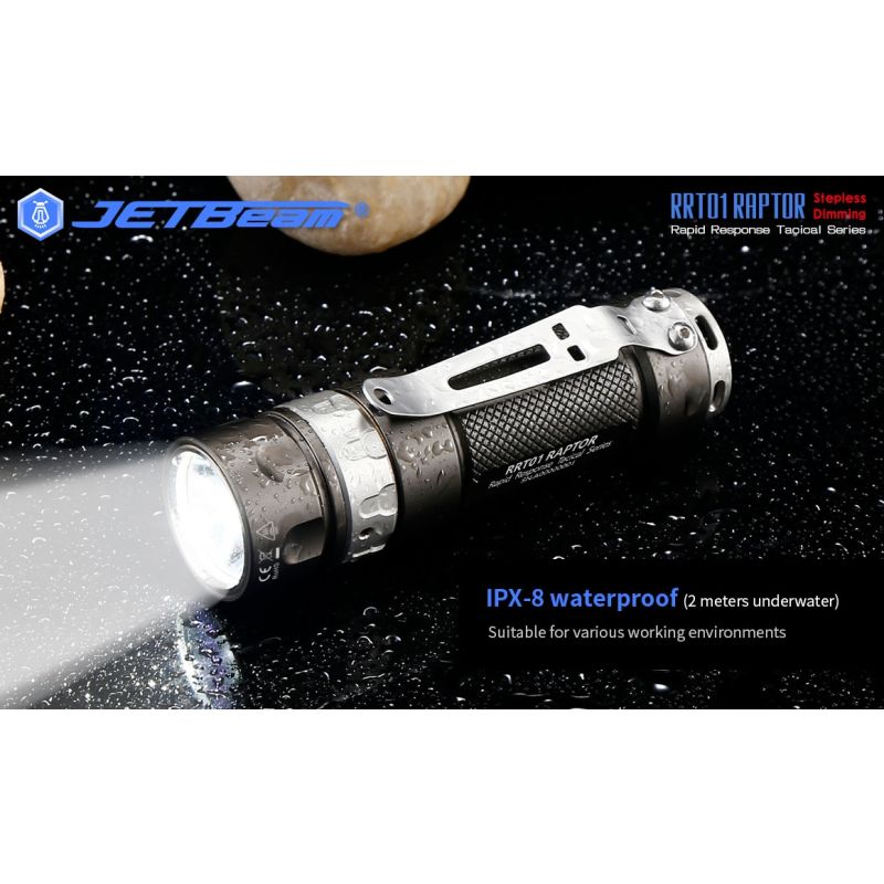 JetBeam Jet-RRT01 LED EDC Taschenlampe 950 Lumen Outdoorbeleuchtung mit langer Batterielaufzeit 80 Stunden
