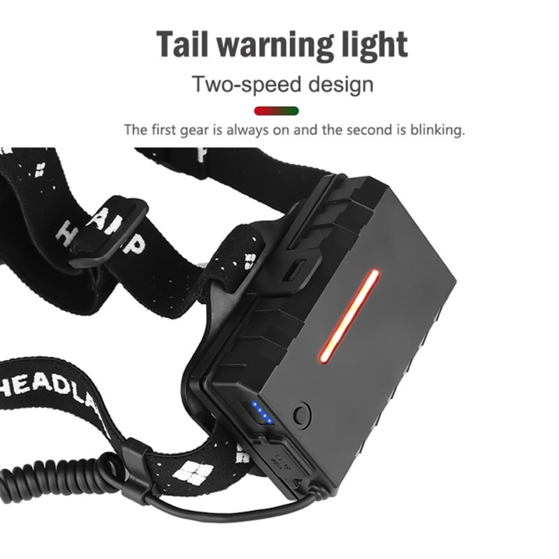 Leistungsstarker XHP70 LED-Scheinwerfer 8000LM USB-wiederaufladbar wasserdicht perfekt für Nachtfischen Camping