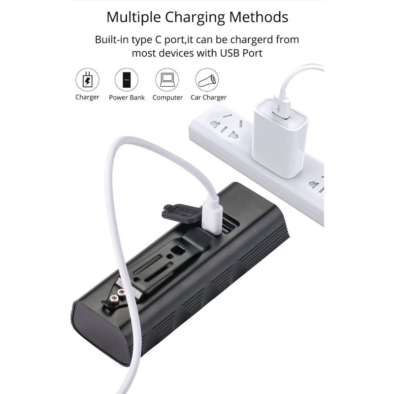 TK5 Fahrrad Frontlichter 5X T6 5000 Lumen USB wiederaufladbar für nächtliche Sichtbarkeit und Sicherheit