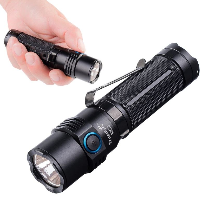 TrustFire MC3 XHP50 LED-Taschenlampe 2500 Lumen kompakt IP68 wasserdicht 21700 wiederaufladbar Abenteuer-Ausrüstung