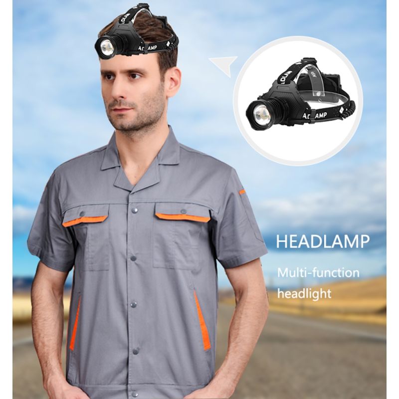 Leistungsstarker XHP70 LED-Scheinwerfer 8000LM USB-wiederaufladbar wasserdicht perfekt für Nachtfischen Camping