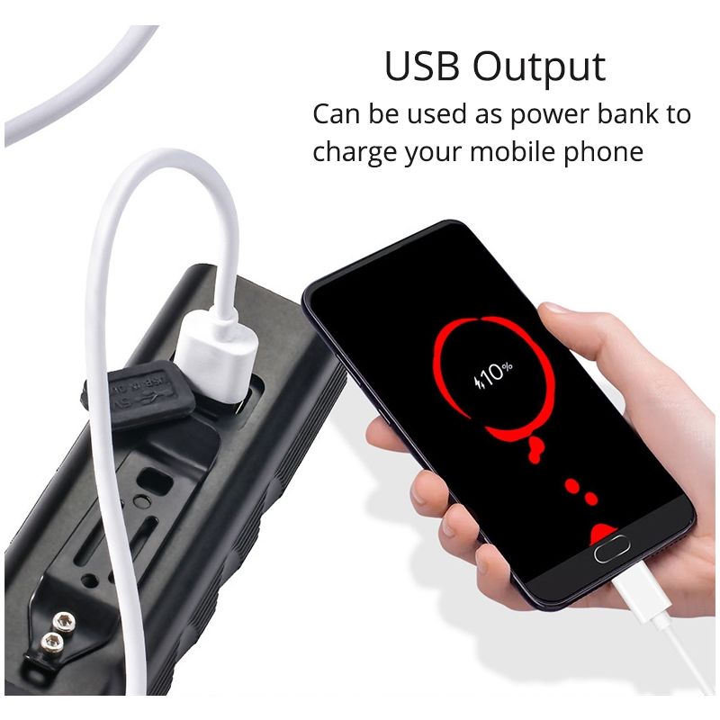 TK5 Fahrrad Frontlichter 5X T6 5000 Lumen USB wiederaufladbar für nächtliche Sichtbarkeit und Sicherheit