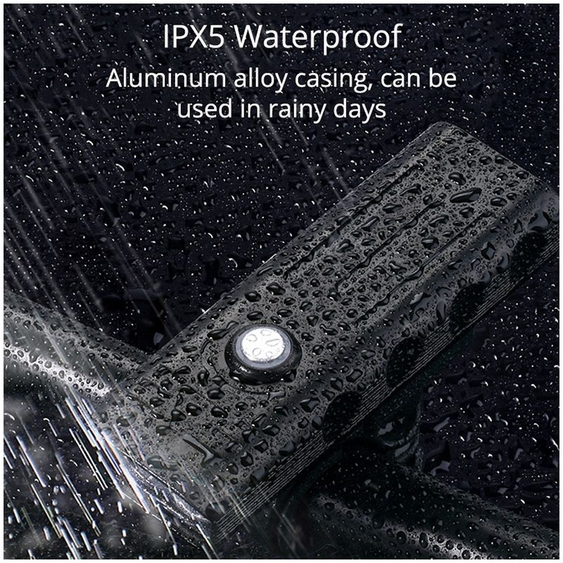 TK5 Fahrrad Frontlichter 5X T6 5000 Lumen USB wiederaufladbar für nächtliche Sichtbarkeit und Sicherheit