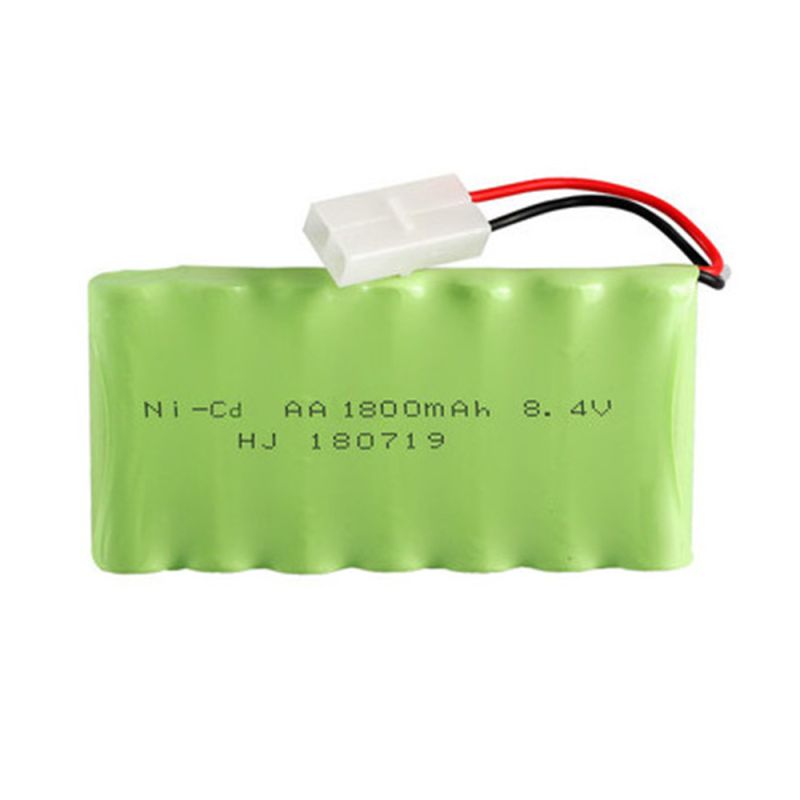 Ni-MH AA 8.4V 1800mAh Akku Pack, Hohe Kapazität RC Receiver Akku, Wiederaufladbar, Leistungsstark