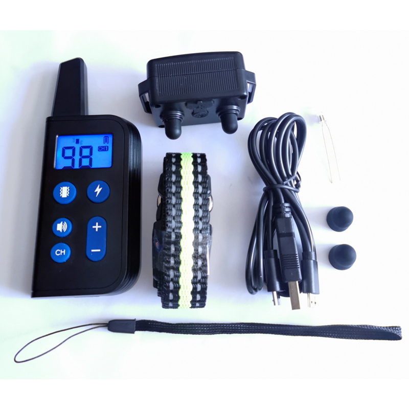 2020 Neues Elektrisches Hunde-Trainingshalsband 1000m Reichweite Wasserdicht Einstellbare Stimulationsstufen