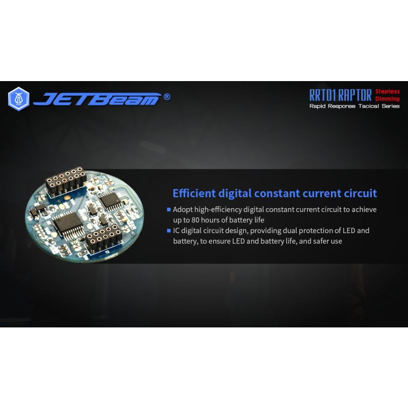 JetBeam Jet-RRT01 LED EDC Taschenlampe 950 Lumen Outdoorbeleuchtung mit langer Batterielaufzeit 80 Stunden