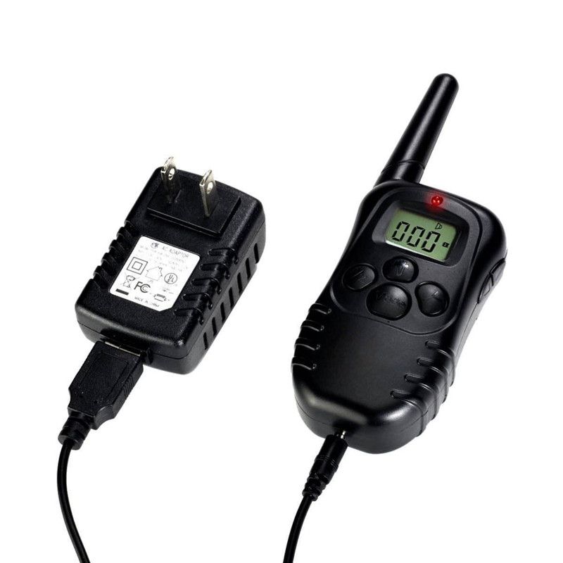300m Elektrischer Hunde-Trainingskragen Wasserdichter Hundetraining Kragen mit LCD-Fernbedienung für alle Größen