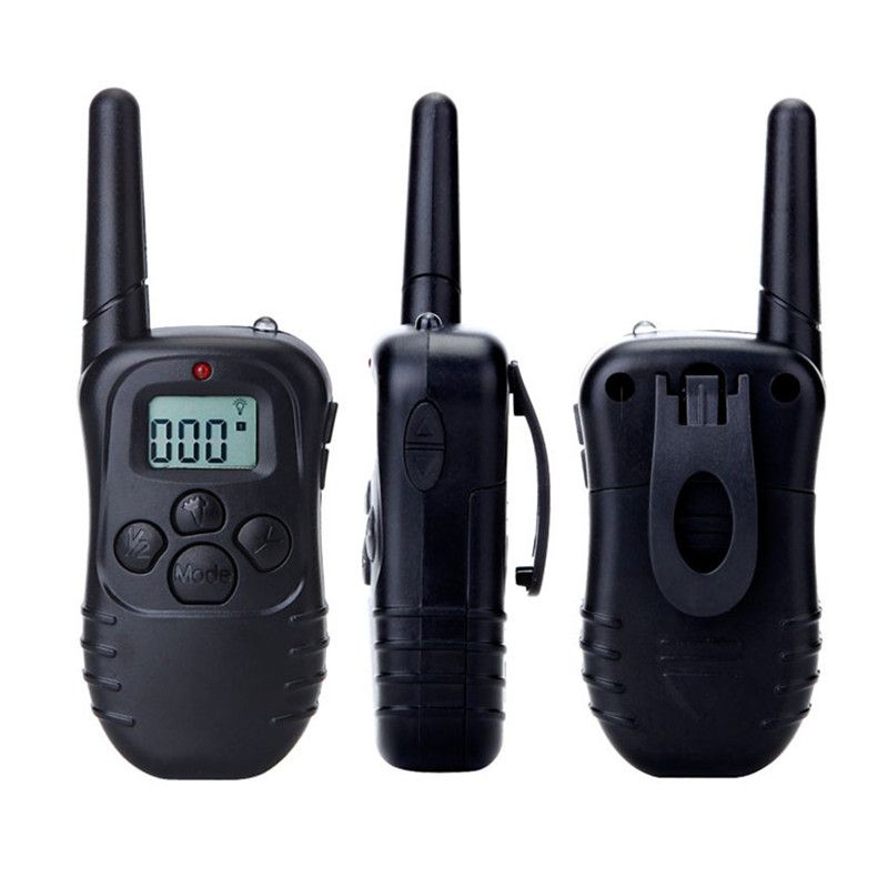 300m Elektrischer Hunde-Trainingskragen Wasserdichter Hundetraining Kragen mit LCD-Fernbedienung für alle Größen