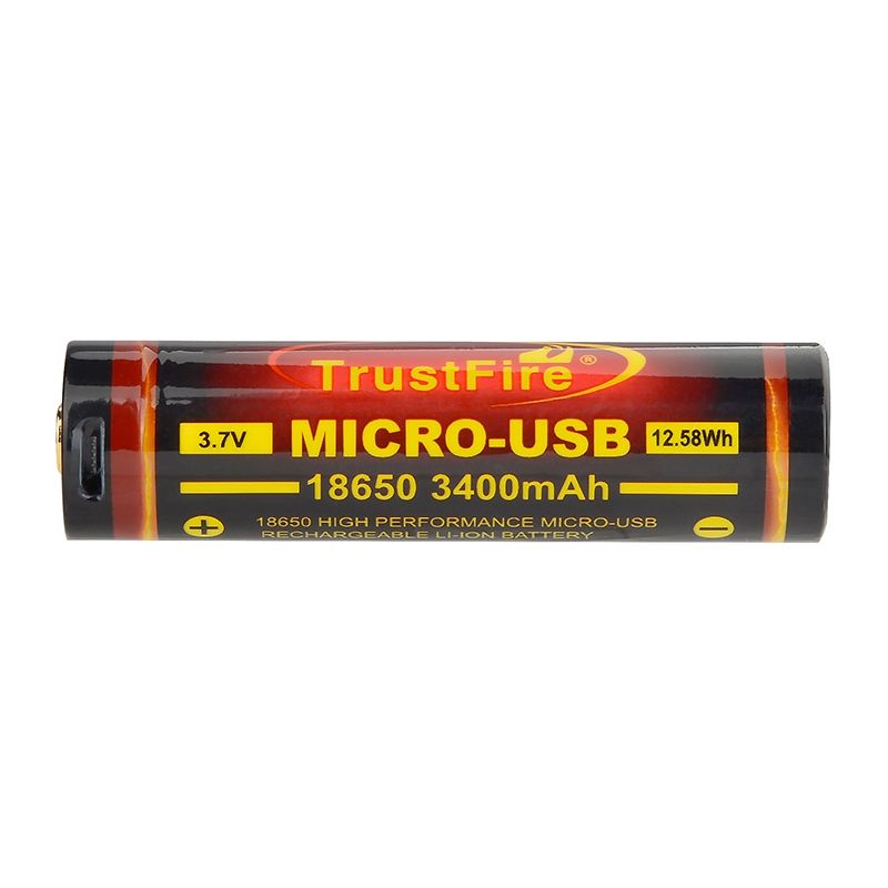 TrustFire 18650 3400mAh 3.7V wiederaufladbare Li-Ion Batterie umweltfreundlich für Taschenlampen Bluetooth