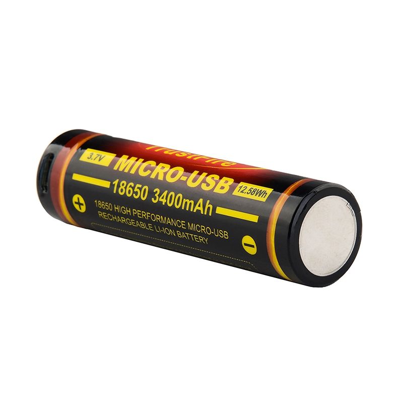 TrustFire 18650 3400mAh 3.7V wiederaufladbare Li-Ion Batterie umweltfreundlich für Taschenlampen Bluetooth