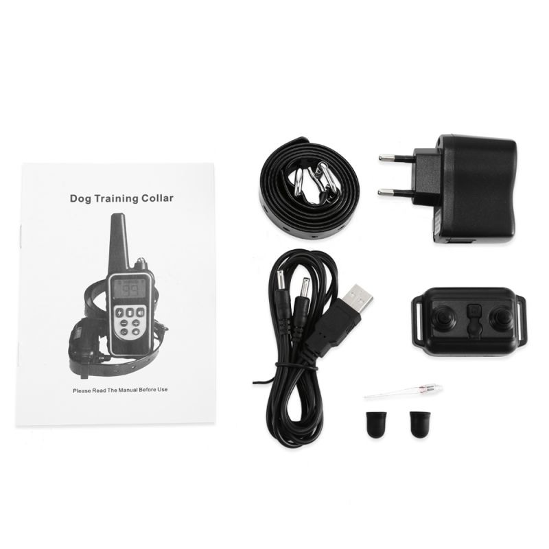 800m Elektrischer Hunde-Trainingskragen Wasserdichter PET-Fernbedienung LCD-Display Wiederaufladbar Haustierbedarf