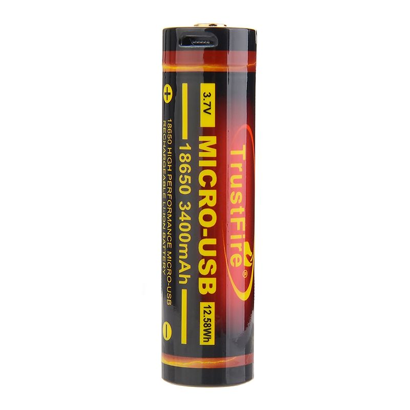 TrustFire 18650 3400mAh 3.7V wiederaufladbare Li-Ion Batterie umweltfreundlich für Taschenlampen Bluetooth