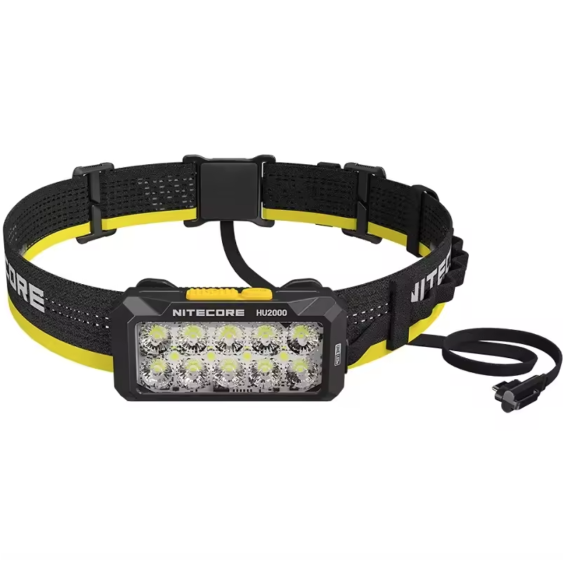 NITECORE HU2000 USB-C wiederaufladbare LED-Stirnlampe 2000 Lumen für Outdoor-Abenteuer leichte und komfortabel