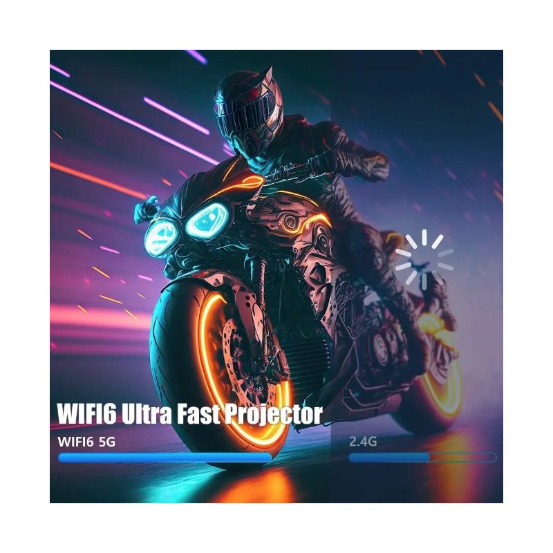 Entdecken Sie den HY320 Android 11 Projektor mit 390 ANSI Lumen 4K Auflösung Dual Wifi6 für lebendige Bilder