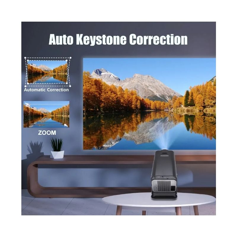 Entdecken Sie den HY320 Android 11 Projektor mit 390 ANSI Lumen 4K Auflösung Dual Wifi6 für lebendige Bilder