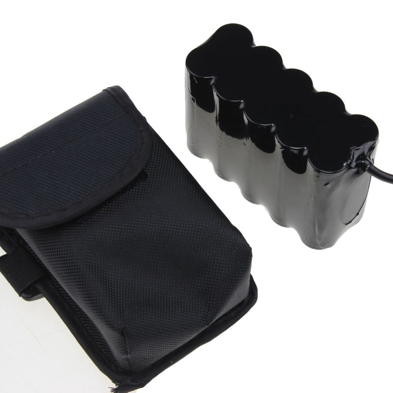 UltraFire 5521 DC-Schnittstelle 8,4V 22000mAh Fahrradlicht Batterie LED Fahrradfrontlicht wasserdicht Schwarz