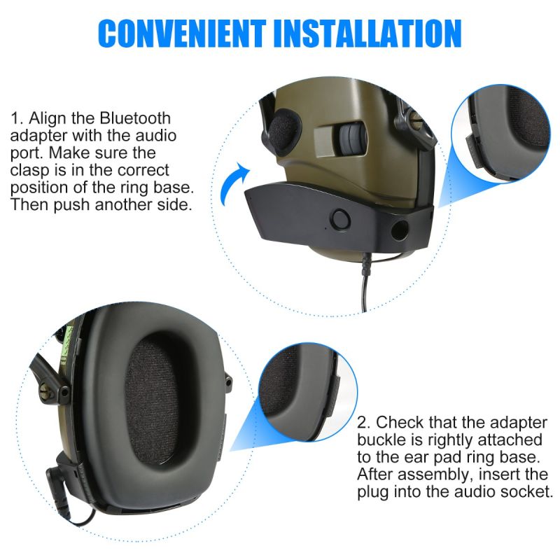 IMPACT SPORT Elektronische Schießen Ohrenschützer Lärmreduzierung Outdoor Sport Anti-Lärm Headset