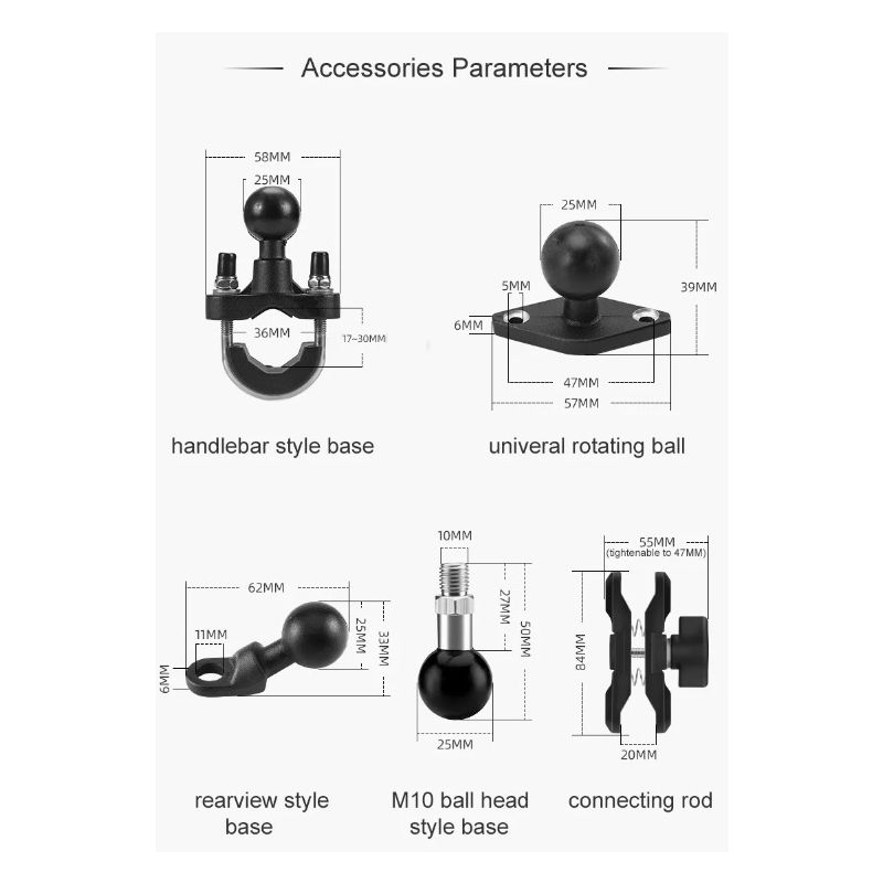 ROCKBROS Telefonhalter Fahrrad-Zubehör drehbarer Handyhalter mit robuster Aluminiumstruktur und Silikon Stoßdämpfung