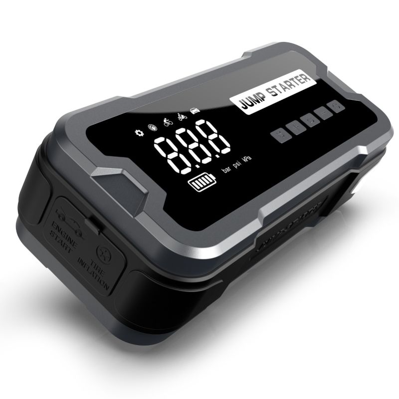Starthilfe-Powerbank tragbares Ladegerät mit Notbeleuchtung 12V-Starthilfe für 4.0l Benzin 2.5l Dieselmotoren 150 PSI