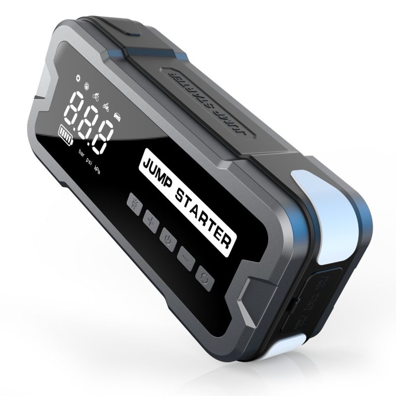 Starthilfe-Powerbank tragbares Ladegerät mit Notbeleuchtung 12V-Starthilfe für 4.0l Benzin 2.5l Dieselmotoren 150 PSI