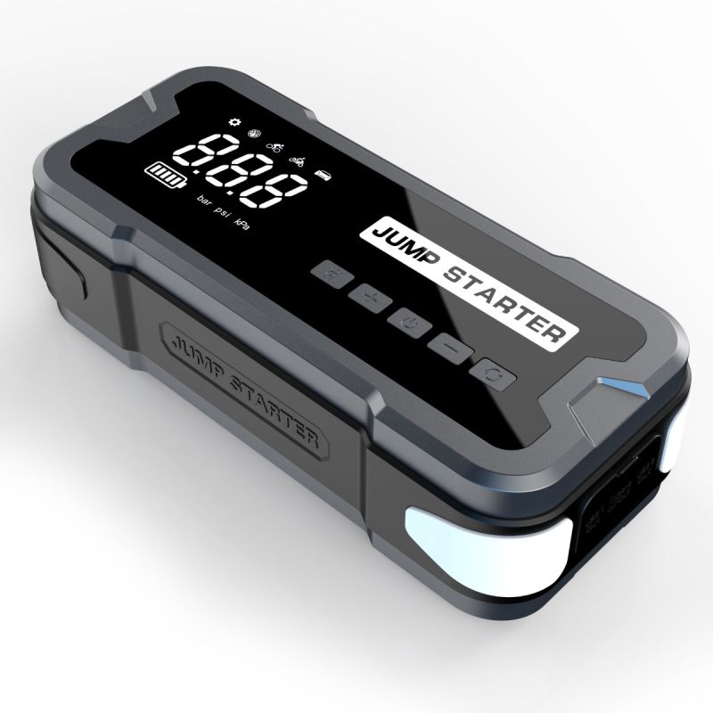 Starthilfe-Powerbank tragbares Ladegerät mit Notbeleuchtung 12V-Starthilfe für 4.0l Benzin 2.5l Dieselmotoren 150 PSI